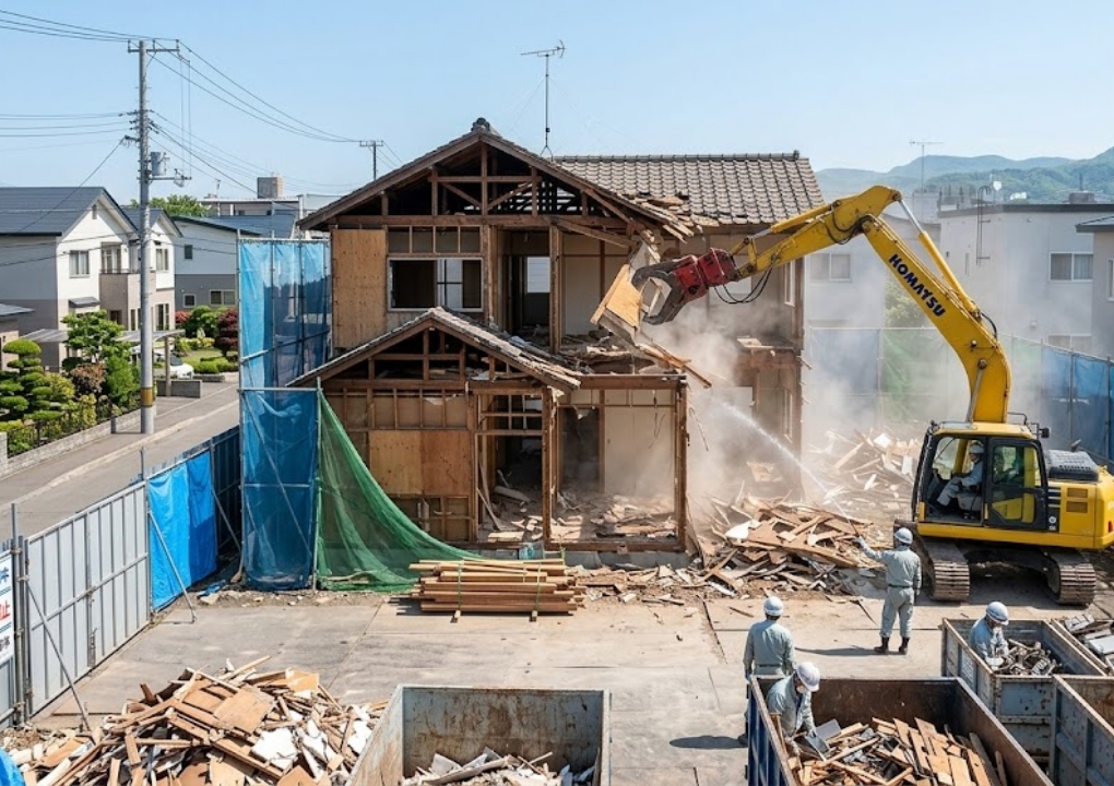 次の建築や土地活用を見据えた住宅の解体工事