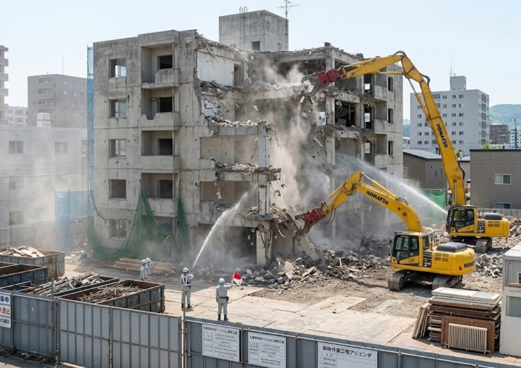 改修や原状回復につなげるマンションの解体工事